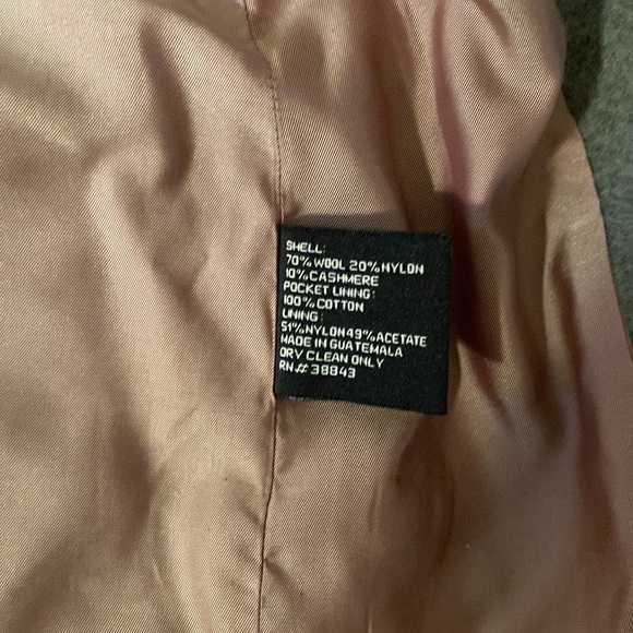 Vintage LL COLLEZIONI ITALIA Military Decorative Clasps Heather Grey Coat - Picture 8 of 11